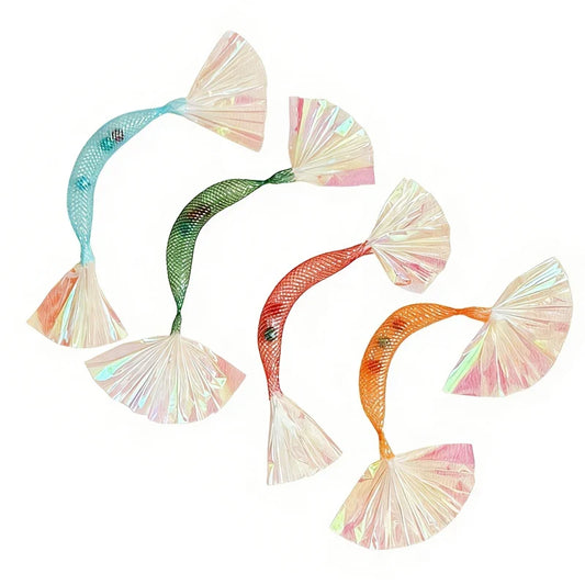 2/4PCS New Elastic Mesh Tube Prawn Cat Toy - ProPawPet.com