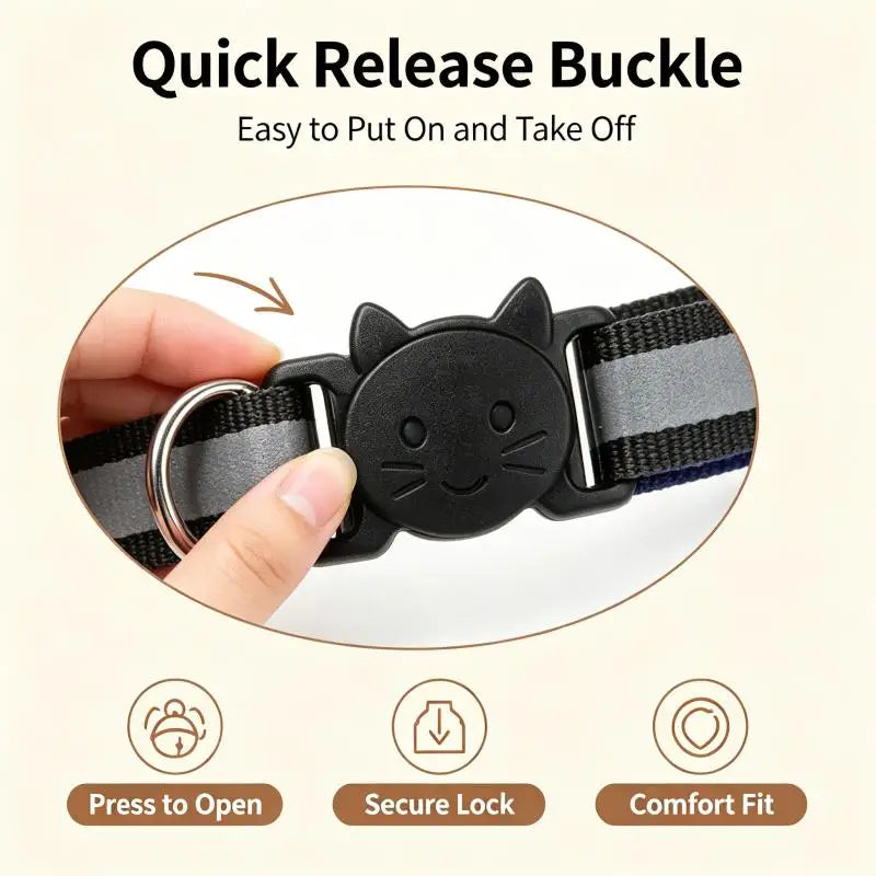 1Pcs Reflective Breakaway Cat Collars with - ProPawPet.com