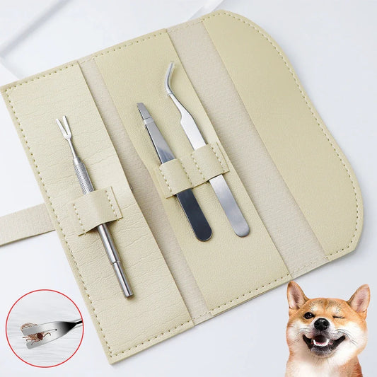 Stainless Steel Tick Remover, Pet Dog Flea - ProPawPet.com