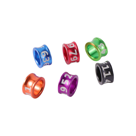 50pcs 4/4.7/5/6/7mm Aluminum Bird Foot Ring - ProPawPet.com