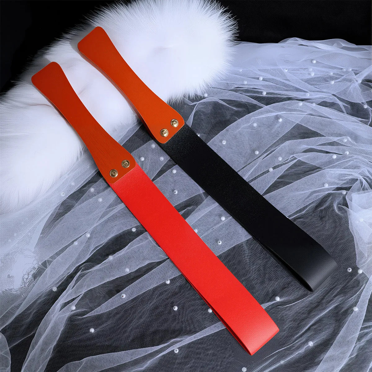 48CM Wooden Handle PU Leather Horse Whip - ProPawPet.com