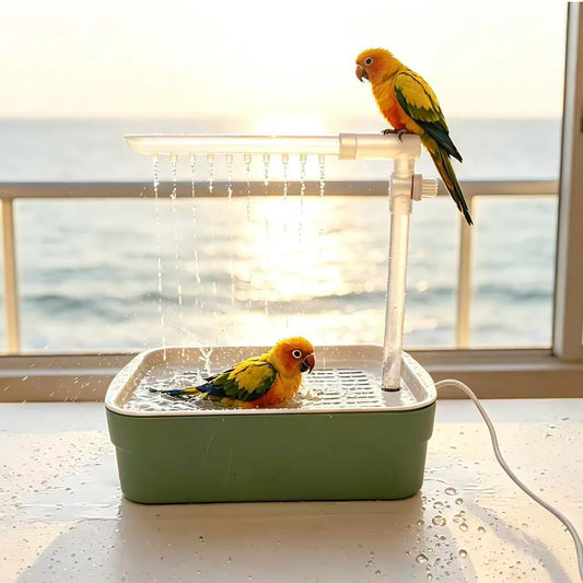 Automatic Bird Bath for Budgies with Pump, - ProPawPet.com