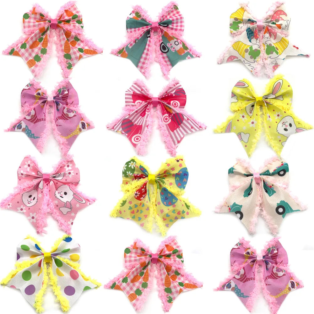 30/50pcs Easter Pet Puppy Collars Dog Bow - ProPawPet.com