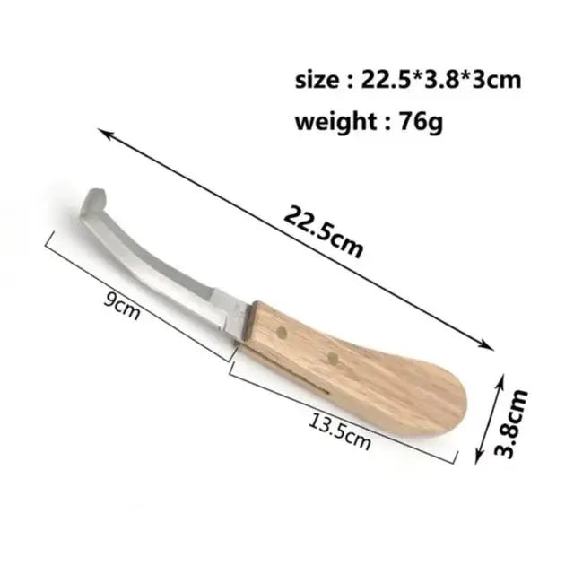 Wood Durable Stainless Steel Horse Hoof Knife – 2 Colors