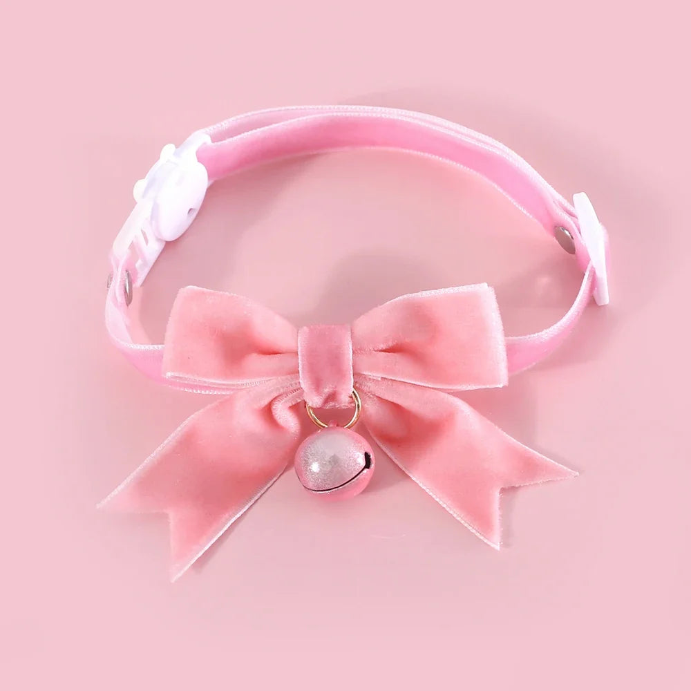Cute Cats Collar Kitten Fairy Pink Lace Bow - ProPawPet.com