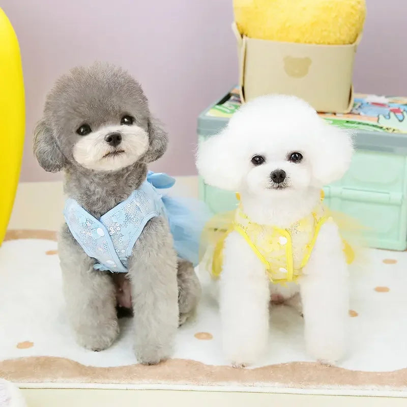 Summer Pet Clothes Apparel Dog Harness Dress - ProPawPet.com
