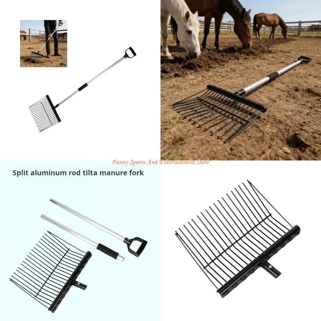 C4DE Metal Horse Stall Fork Horse Manures - ProPawPet.com