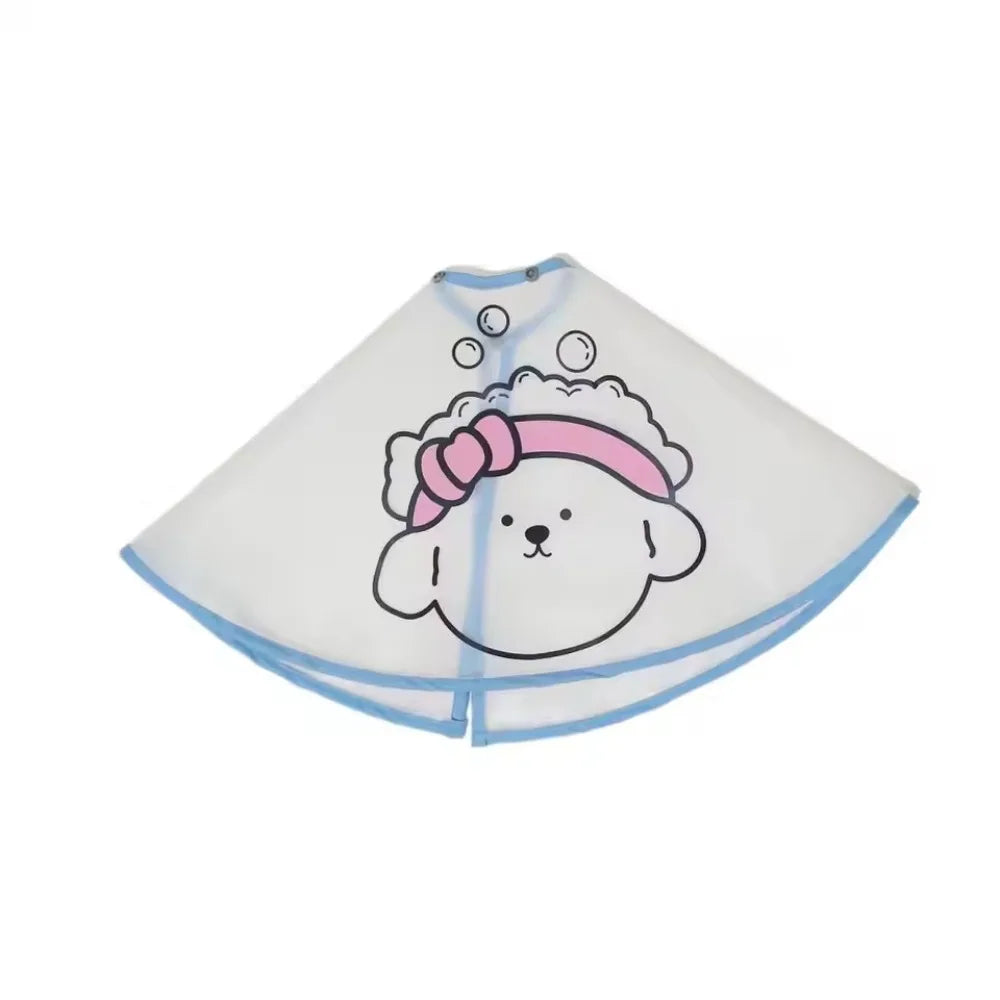 Adjustable Pet Cloak Waterproof Transparent Dog Grooming Cape – 2 Sizes