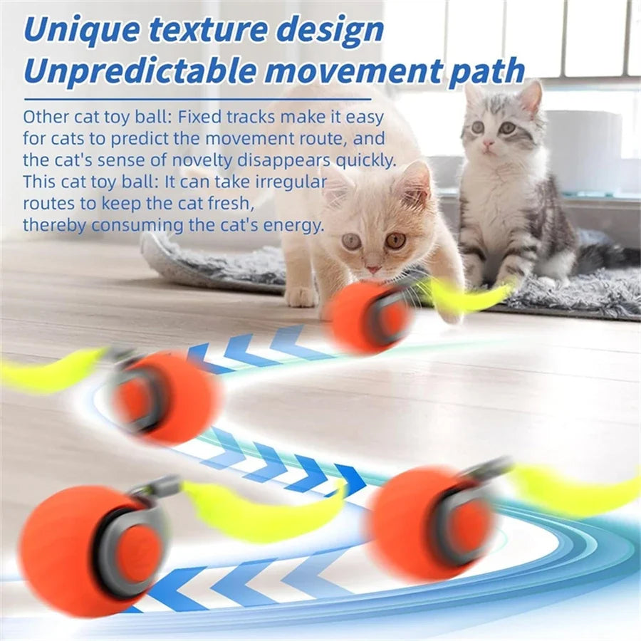 Interactive Cat Toy Ball Automatic Rolling - ProPawPet.com