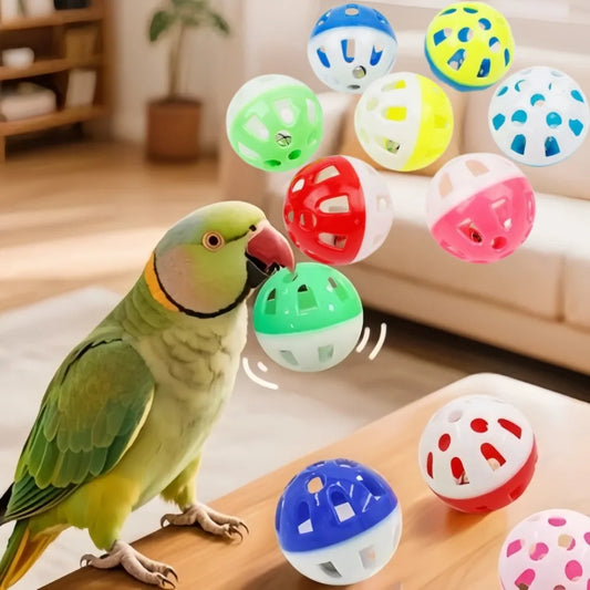 5pcs Pet Parrot Cat Plastic Toy Balls - ProPawPet.com