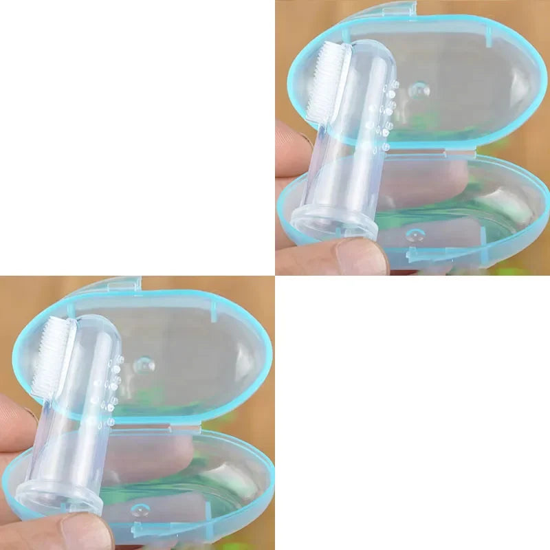 1- Super Soft Pet Finger Toothbrush Teddy Dog Brush – Nail, Paw & Dental Care