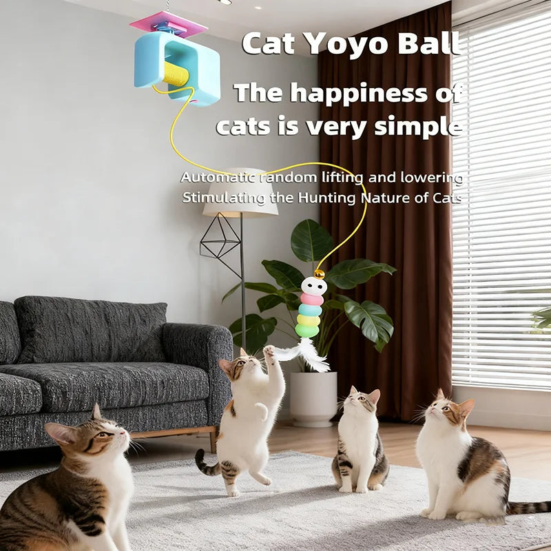 Smart Electric Yoyo Cat Toy Auto Lifting - ProPawPet.com
