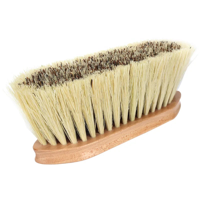 Horse Grooing Grooming Brush Solid Wood Handles Wool Sisal Body – 2 Colors