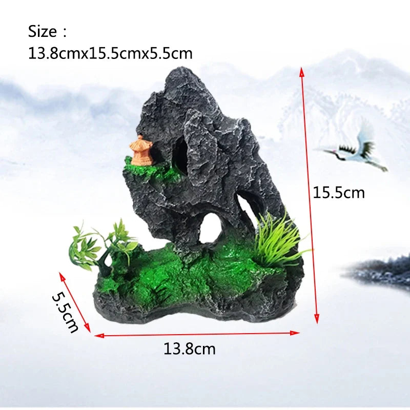 Resin Aquarium Rockery Mountain Decoration – 13 Colors