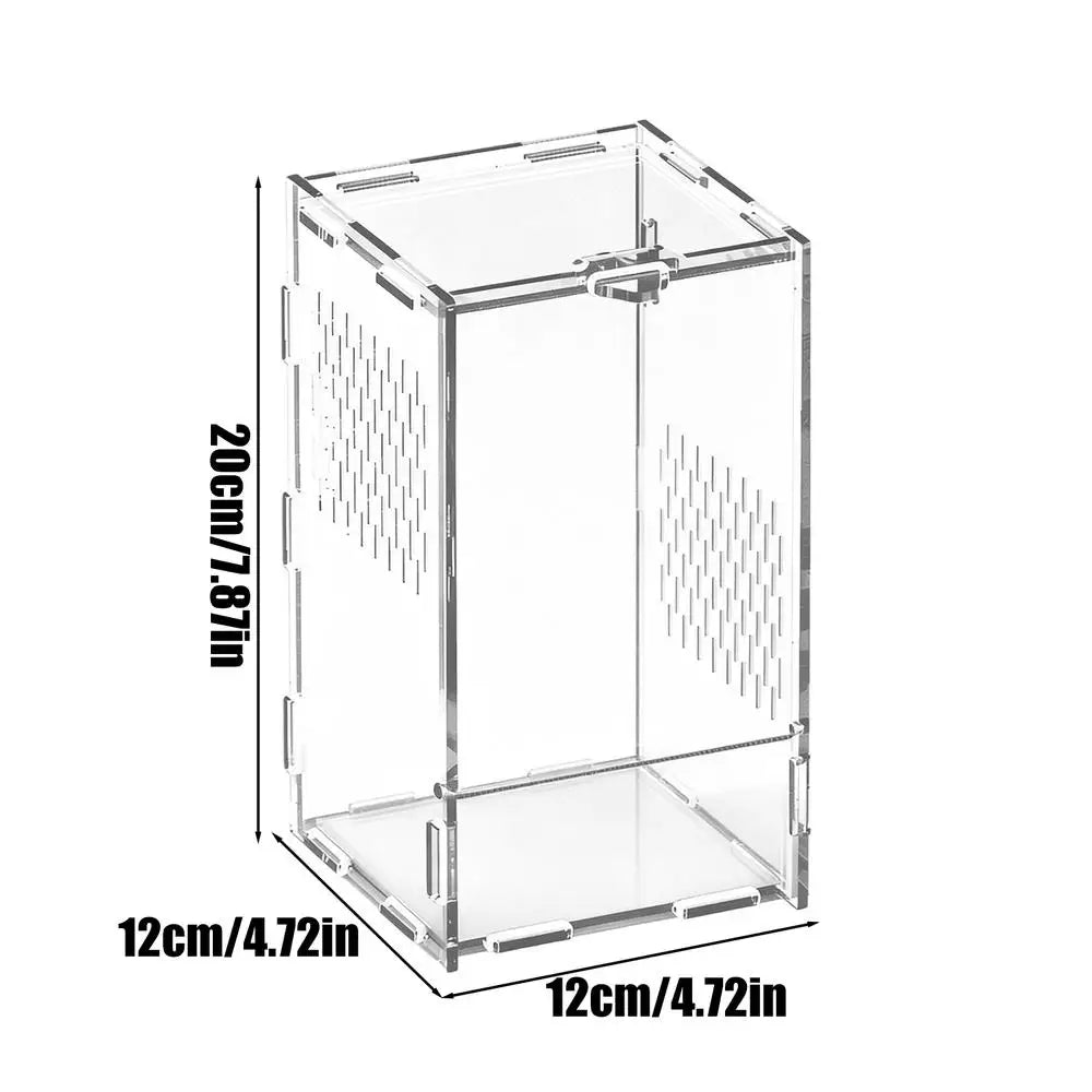 Jumping Spider Enclosure Acrylic Clear Habitat – Reptile Houses, Crates & Cages