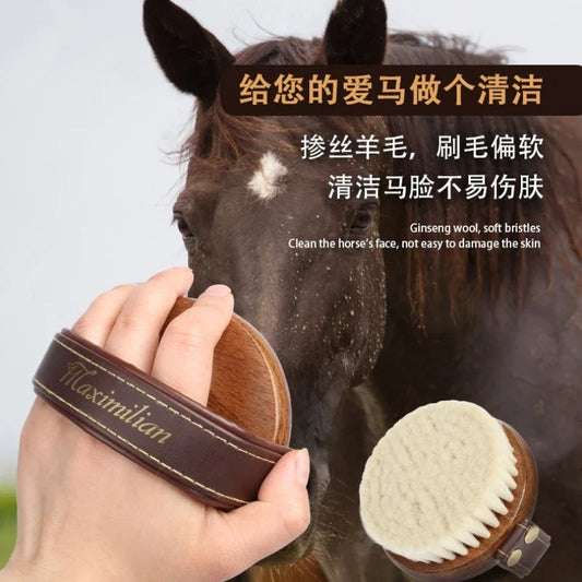 Horse Grooming Brush Wooden Soft Gentle - ProPawPet.com