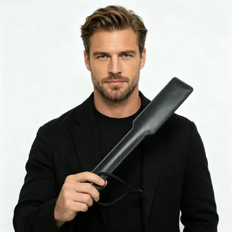 34cm Leather Riding Crop Short Paddle - ProPawPet.com