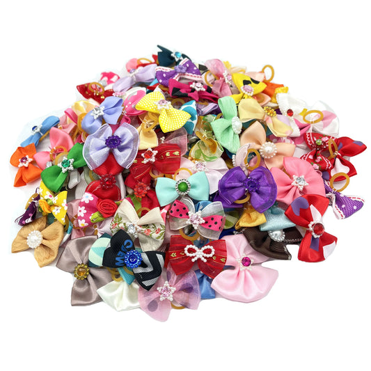 50/100pcs Cute Dog Hair Bows Dog Topknot - ProPawPet.com