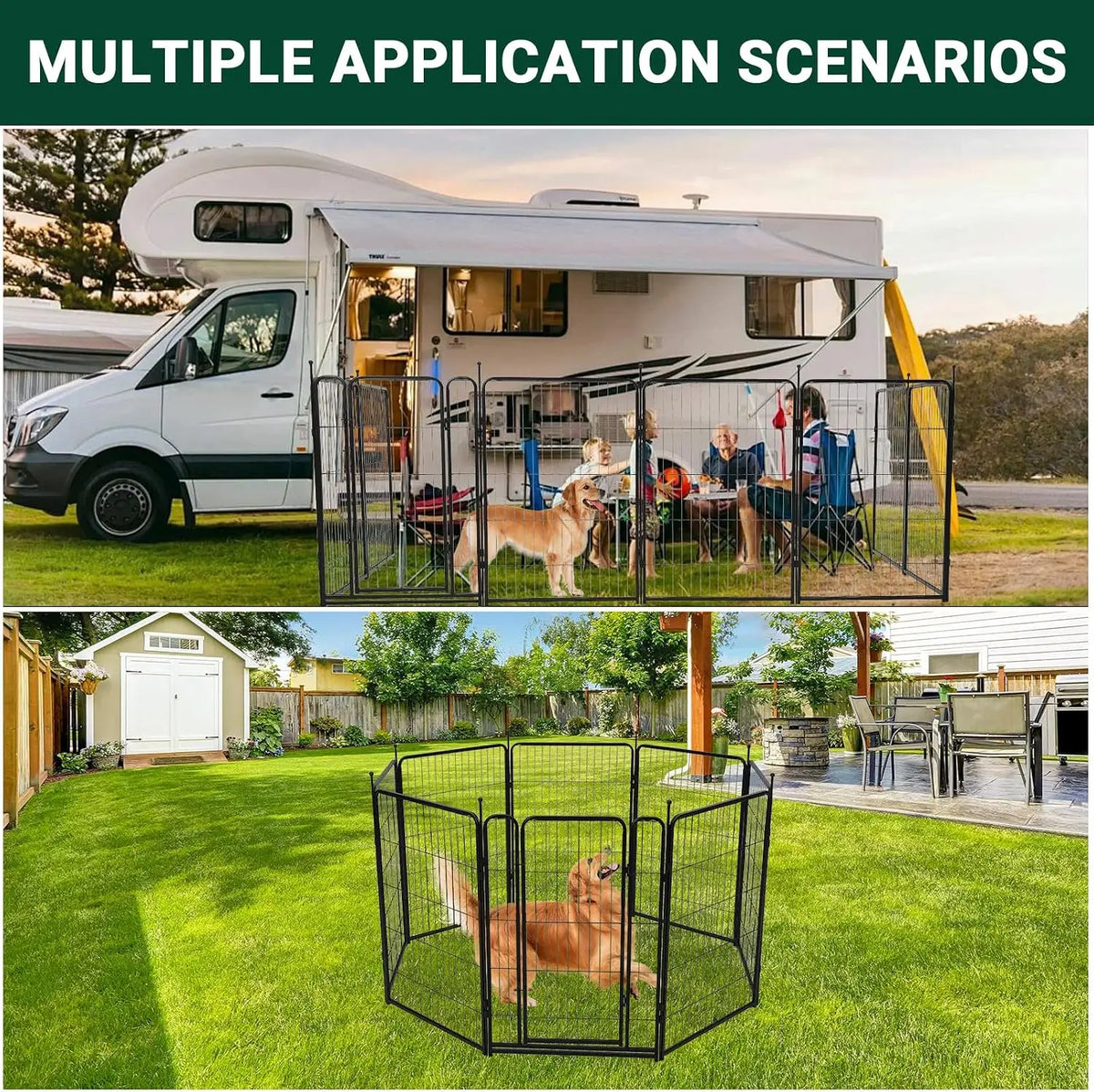 16 Panels Dog Playpen Heavy Duty Pet Fence - ProPawPet.com