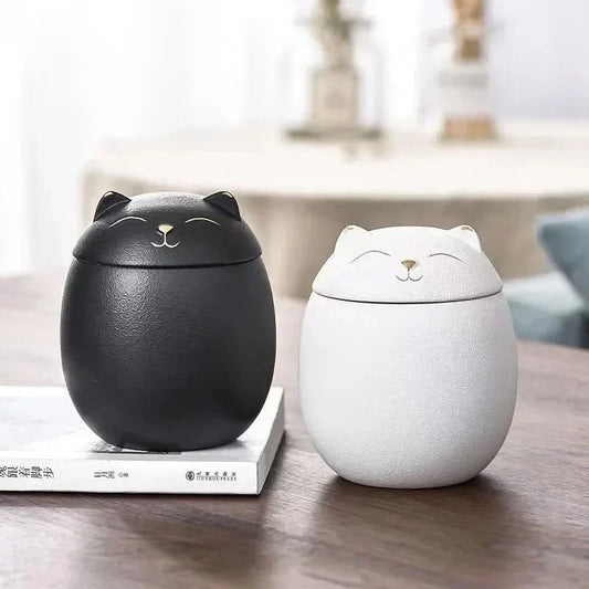 170ml Urn for Pet Ashes Cat Shape Memorial - ProPawPet.com