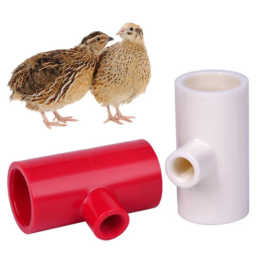 10PCS Chicken Waterer Hose Tee Tube 1/2inch - ProPawPet.com