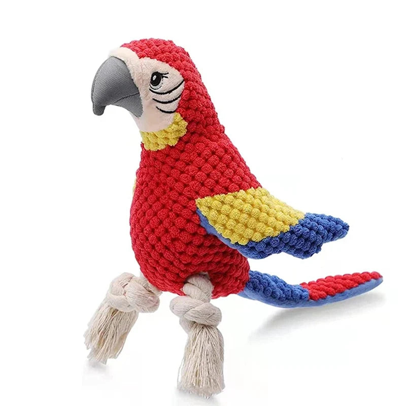 1PC Parrot Shaped Dog Toy With Squeaking - ProPawPet.com