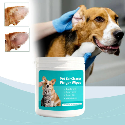 50Pcs Disposable Pet Finger Cleaning Wipes - ProPawPet.com