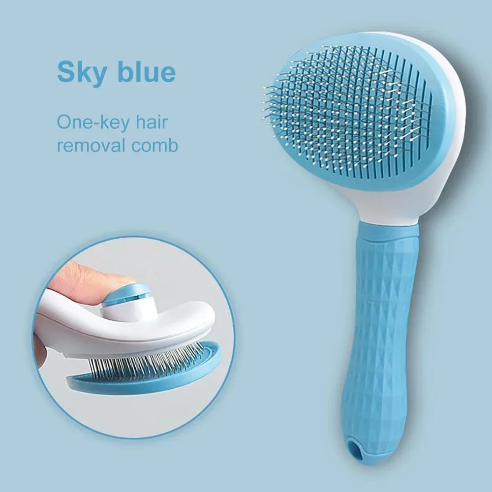 Dog Hair Remover Brush Cat Grooming and Care Comb – 6 Colors
