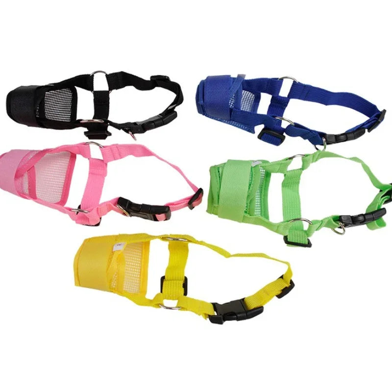 Pet Dog Adjustable Bark Bite Mesh Mouth - ProPawPet.com