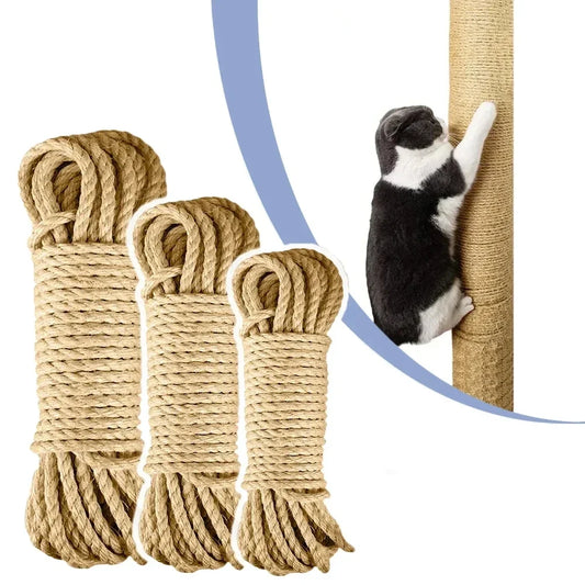 33/66/164ft Natural Sisal Rope Cat Scratcher - ProPawPet.com