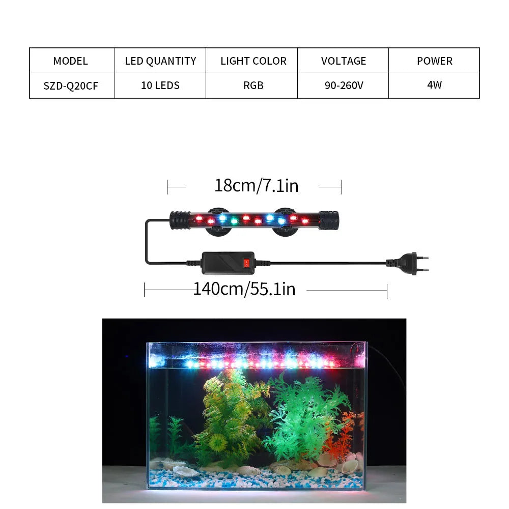 90-260V Aquarium Light LED Waterproof Fish - ProPawPet.com