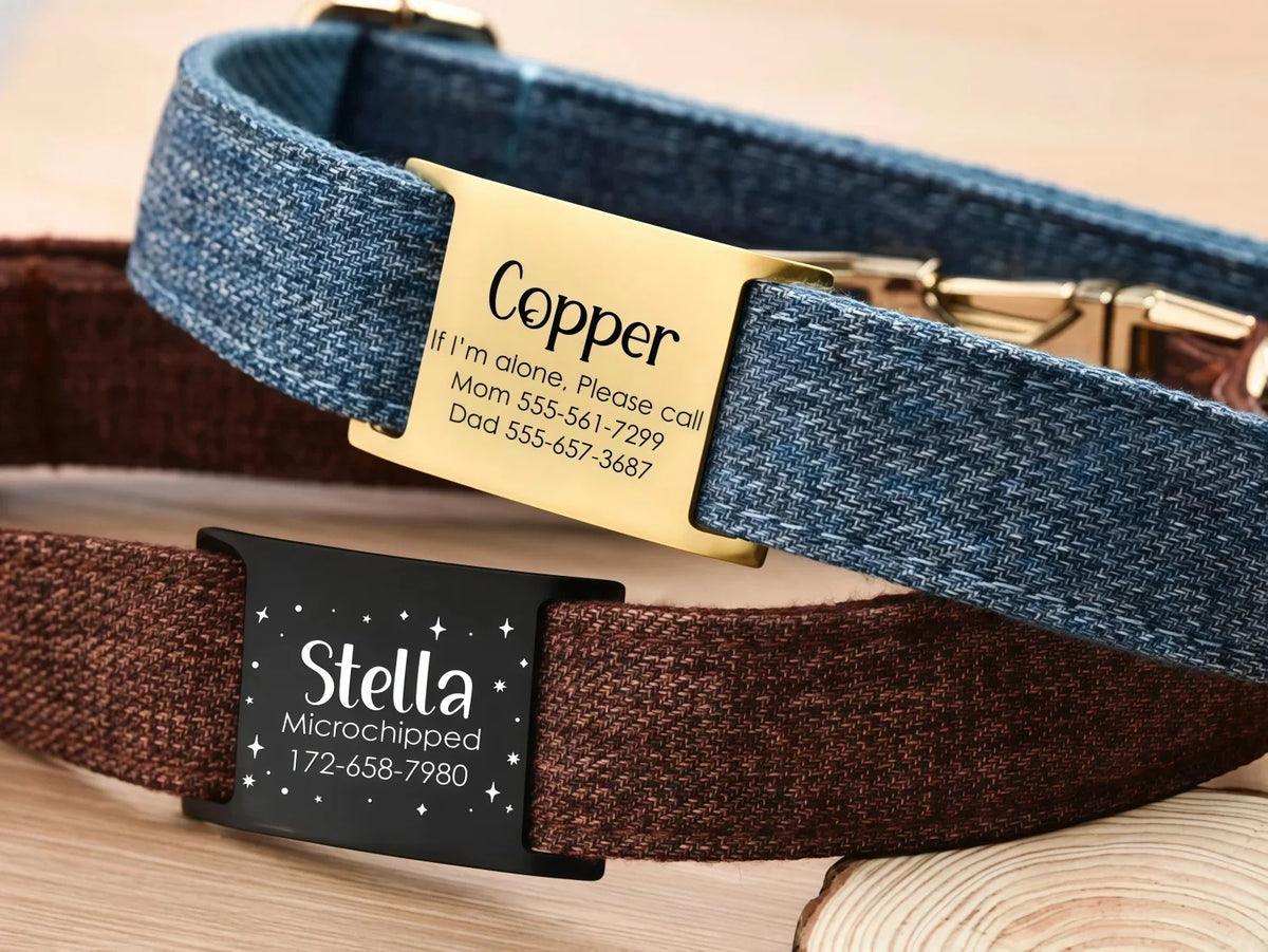 Silent Slide-On Dog Tag Personalized - No - ProPawPet.com