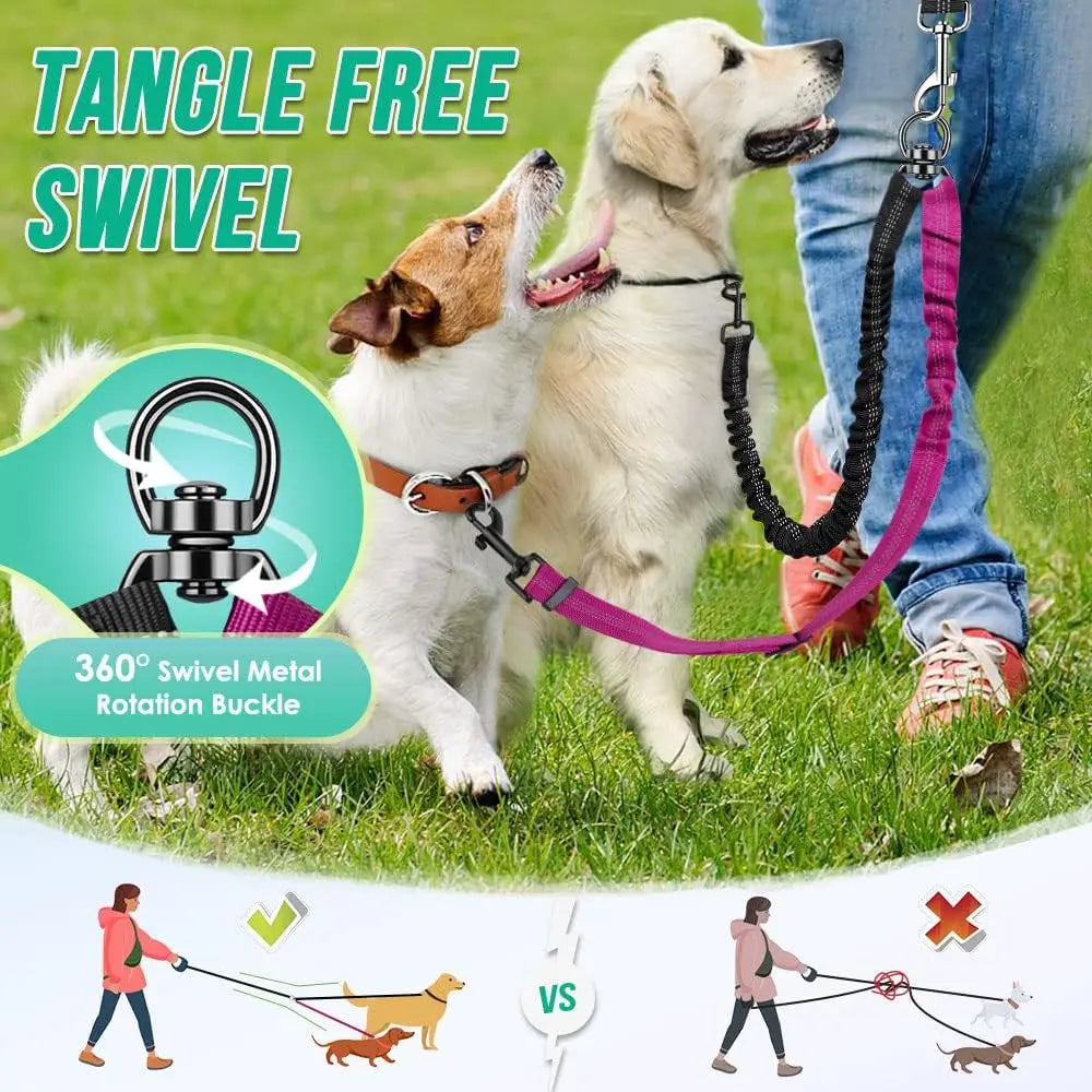 1.6ft Long Dual Dog Leash Attachment - - ProPawPet.com