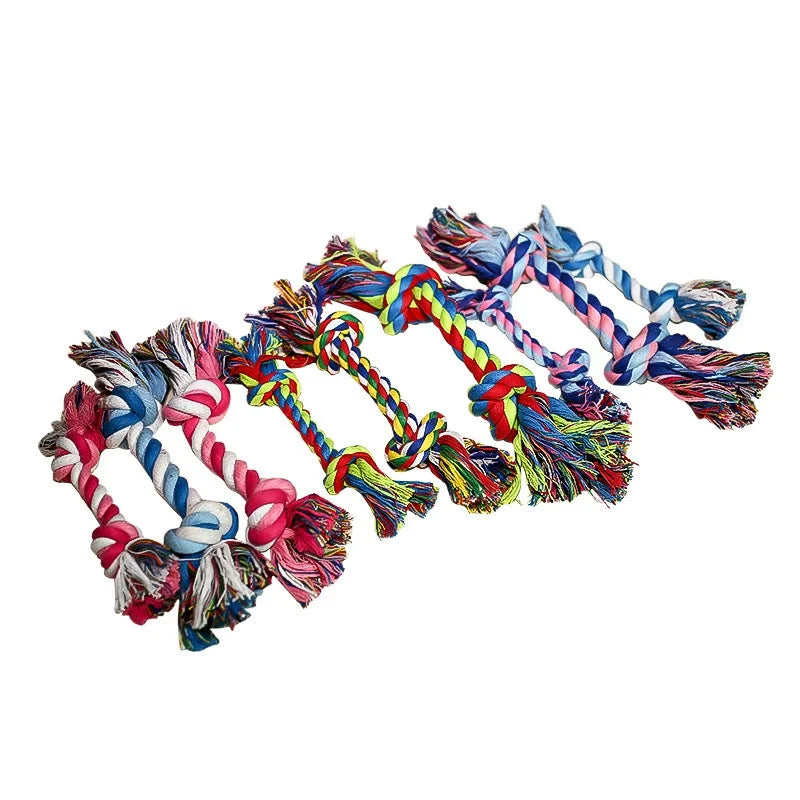 Colorful Cotton Double Knot Dog Toy Durable - ProPawPet.com