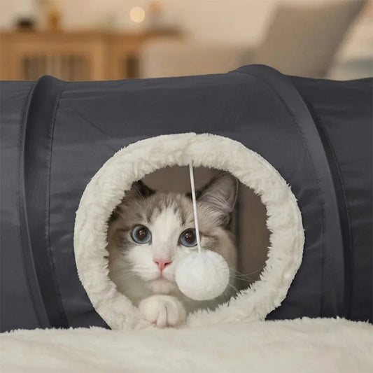New Foldable Indoor Cat Tunnel Scratch - ProPawPet.com