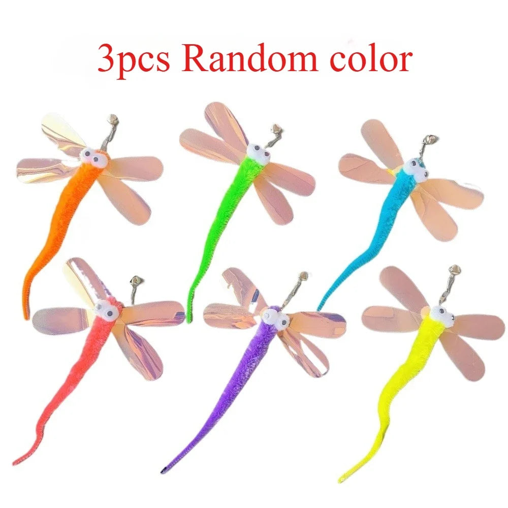 Plush Dragonfly Cat Plaything Training Imitate Interactive Ball – Cat Supplies