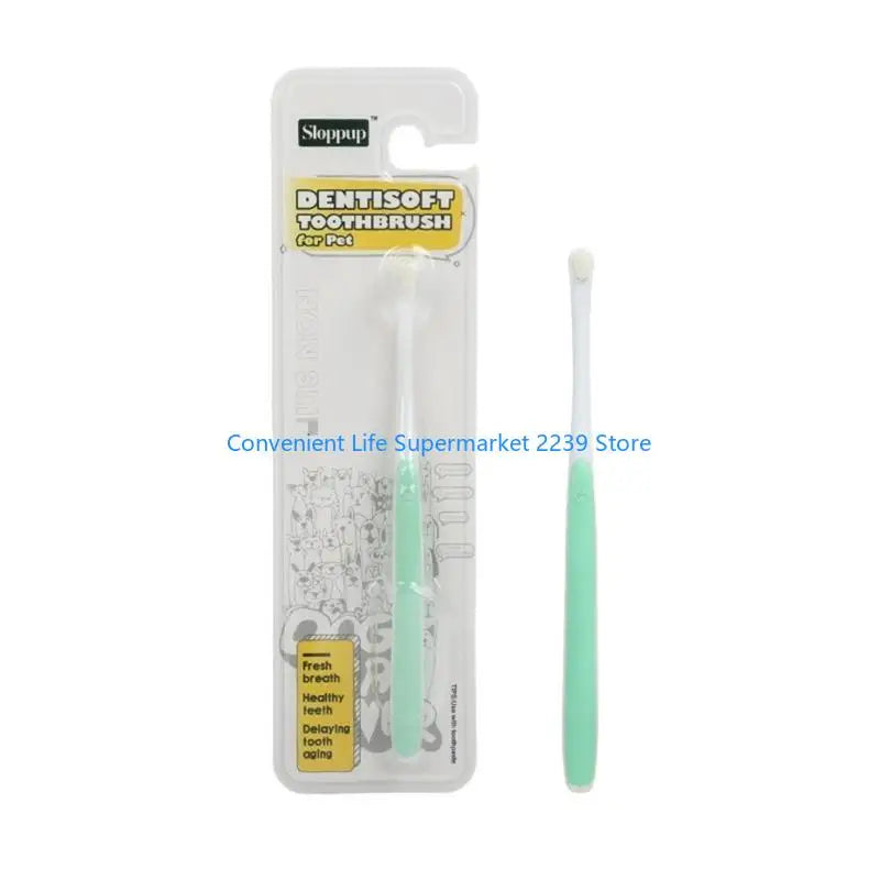 Long Handle Pet Toothbrush Small-head – 3 Colors