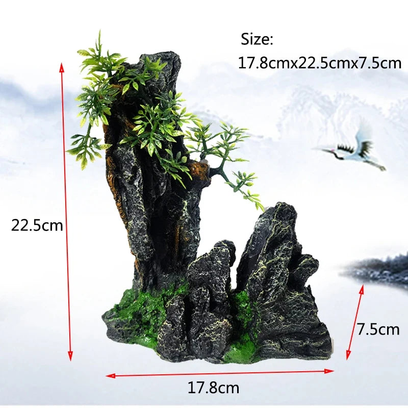 Resin Aquarium Rockery Mountain Decoration – 13 Colors