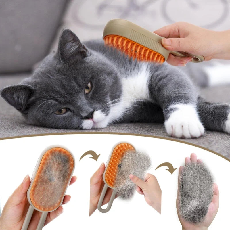Cat Brush Hair Remover Cat Steam Brush - ProPawPet.com