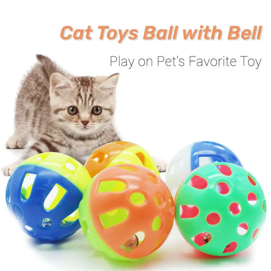 Ball With Bell Ring Toys For Cats Plastic - ProPawPet.com