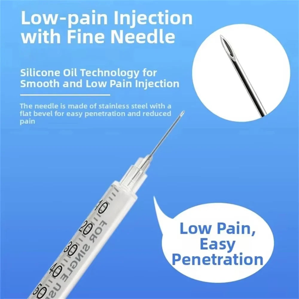 100/50/10Pcs 0.5ml 1ml 30G Disposable - ProPawPet.com