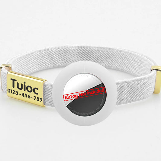White Cat Collar Customized Name Tag Pet ID - ProPawPet.com