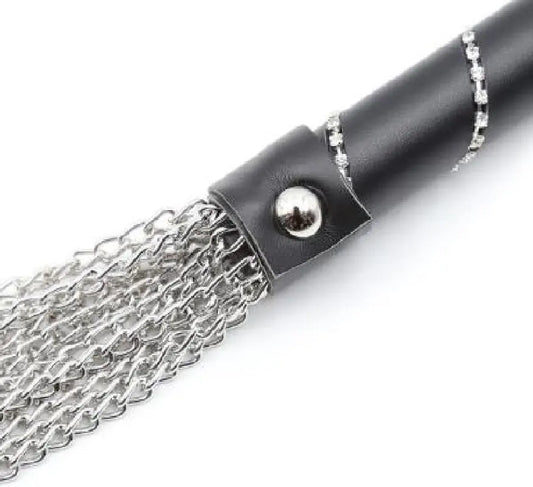 55cm Horse Whip Leather Handle Metal Chain - ProPawPet.com