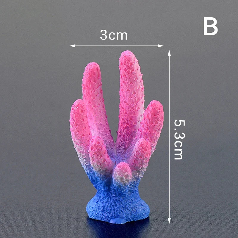 F Artificial Coral Fish Tank Decoration – 11 Colors