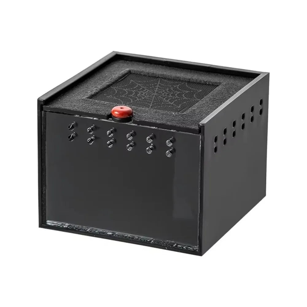 Black Reptile Keeping Box Acrylic Lightweight Terrarium – 3 Colors