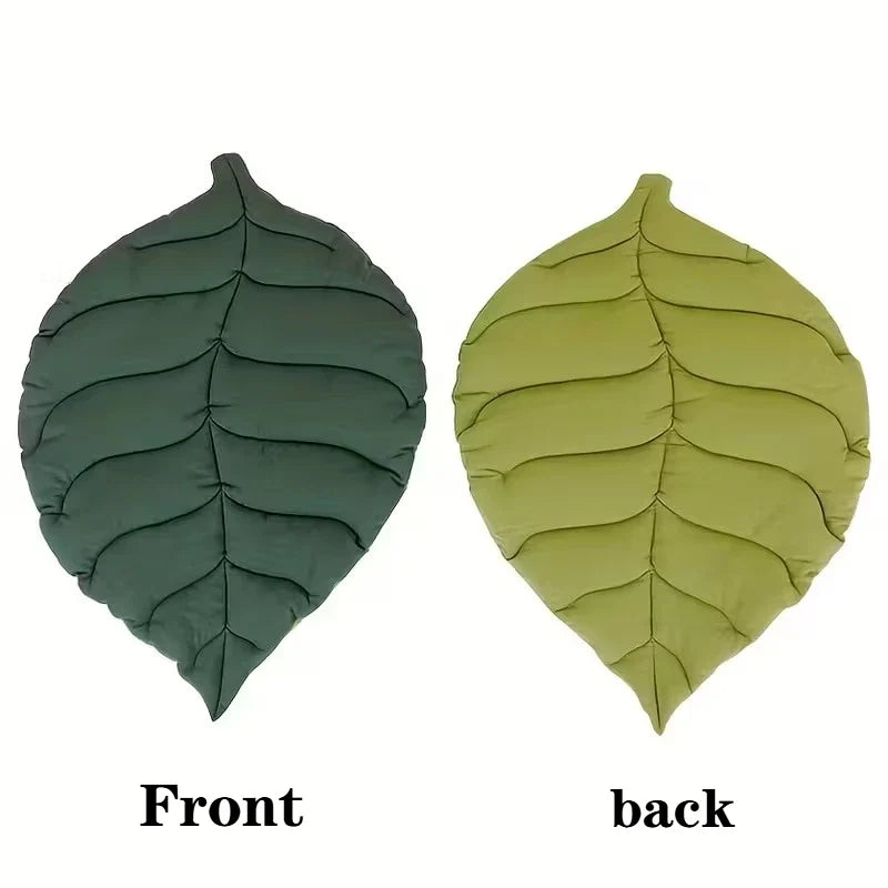 Portable Leaf Cat Bed Reversible Soft Washable Non Slip Pet – 3 Colors