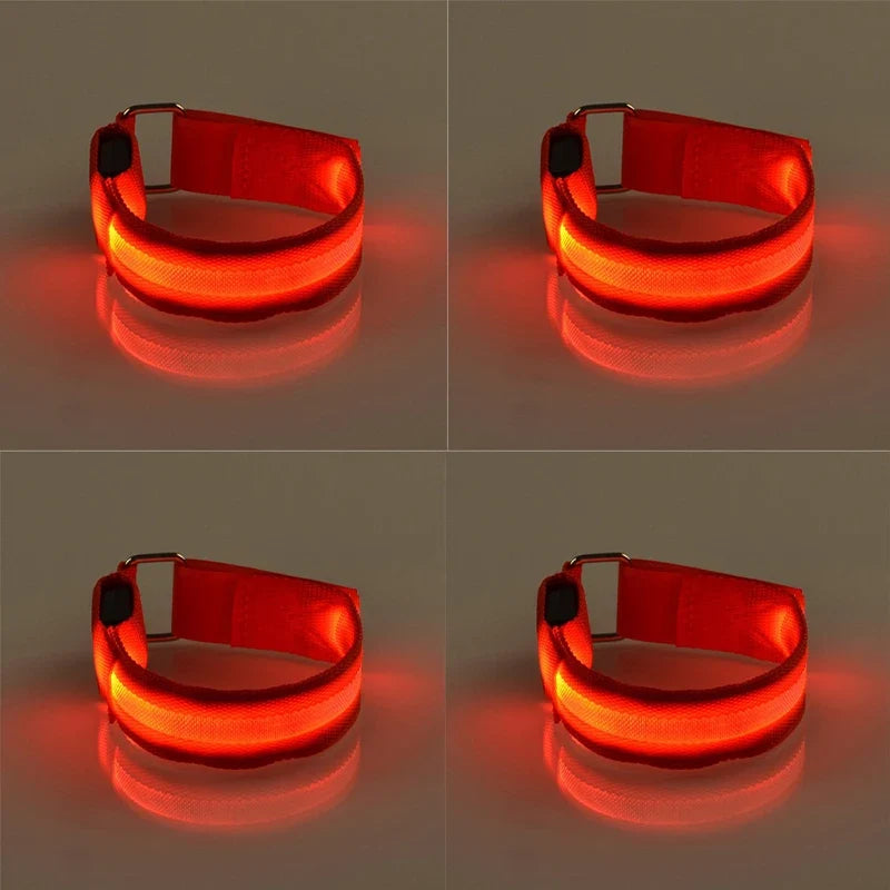Set LED Lighting Horse Leg Safety Belt Straps Night – Equestrian Accessories