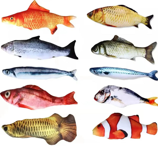 20cm Cat Favor Fish Toy Fish Plush Stuffed - ProPawPet.com