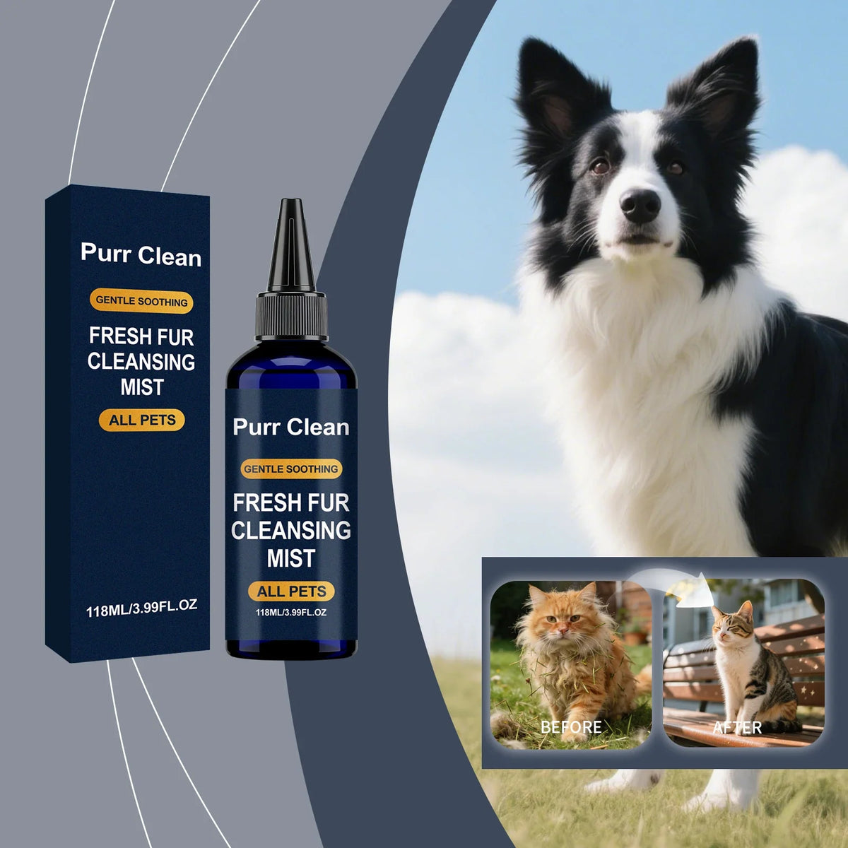 Pet Hair Cleaning Spray No Rinse Dry Shampoo - ProPawPet.com
