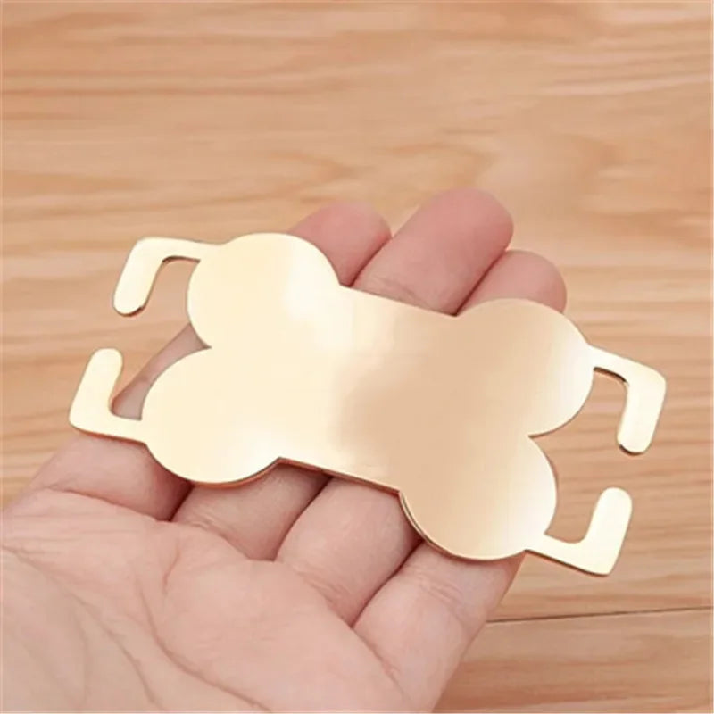 Free Customized Curved Bone Stainless Steel - ProPawPet.com